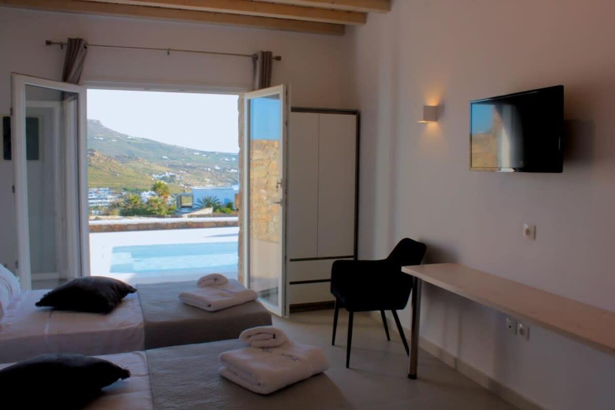 Mykonian Luxury Light Blue Villa With Private Pool Kalafati